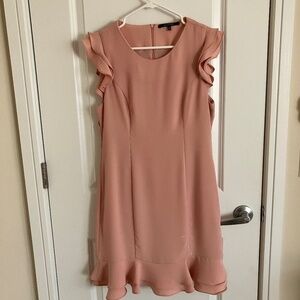 19 Cooper Dress with Tulip Sleeves and Ruffled Hem